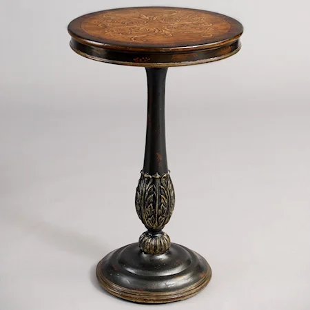 Single Pedestal End Table